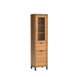 NOWOCZESNA WITRYNA FONTI F-2 - DĄB KARMEL 20365 NW Karmel - Woodeco - obrazek 5