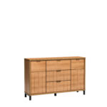 NOWOCZESNA DUŻA KOMODA FONTI F-3 - DĄB KARMEL 20365 NW Karmel - Woodeco - obrazek 6