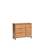 KLASYCZNA KOMODA F-5 - DĄB KARMEL 20365 NW Karmel - Woodeco - obrazek 11