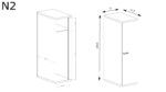 SZAFA NA UBRANIA NATURAL N-2 - RIBBECK - KRONOSPAN 5493 - obrazek 4