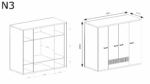 SZAFA DO SYPIALNI NATURAL N-3 - RIBBECK - KRONOSPAN 5493 - obrazek 5