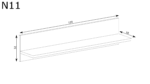 PÓŁKA NA KSIĄŻKI NATURAL N-11 - RIBBECK - KRONOSPAN 5493 - obrazek 4