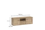 SZAFKA RTV NATURAL​ N-12 - RIBBECK - KRONOSPAN 5493 - obrazek 3