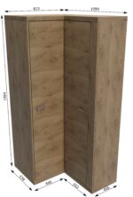 SZAFA NAROŻNA NATURAL​ N-14 - RIBBECK - KRONOSPAN 5493 - obrazek 4