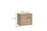 SZAFKA NOCNA NATURAL​ N-18 - RIBBECK - KRONOSPAN 5493 - obrazek 3