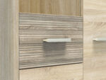 CASTEL 02/S sonoma jasna/MDF sonoma trufel - regał - obrazek 7
