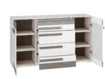 BLANCO 06 sosna śnieżna/MDF new grey - komoda - obrazek 3