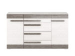 BLANCO 06 sosna śnieżna/MDF new grey - komoda - obrazek 4