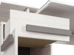 BLANCO 11 sosna śnieżna/MDF new grey - biurko - obrazek 7