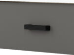 FINI 09 korpus dąb artisan/front biały/wstawka antracyt - łóżko - obrazek 7