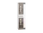 BLANCO 02-01 sosna śnieżna/MDF new grey - regał