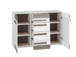 BLANCO 07-01 sosna śnieżna/MDF new grey - komoda - obrazek 3