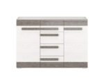 BLANCO 07-01 sosna śnieżna/MDF new grey - komoda - obrazek 4
