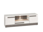 BLANCO 09-01 sosna śnieżna/MDF new grey - szafka RTV