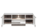 BLANCO 09-01 sosna śnieżna/MDF new grey - szafka RTV - obrazek 5