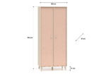 Mevel 02 Piasek pustyni/Millennial pink - szafa 2D - obrazek 7