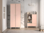 Mevel 02 Piasek pustyni/Millennial pink - szafa 2D - obrazek 10