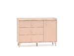 Mevel 05 Piasek pustyni/Millennial pink - komoda 1D3S