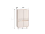 Dunea 04 cashmere / dąb cremona torro - komoda 4D - obrazek 7
