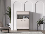 Avante 03 dąb windmill / MDF cashmere połysk - witryna 2D - obrazek 4
