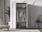 Avante 01 dąb windmill / MDF cashmere połysk - szafa 2D - obrazek 5