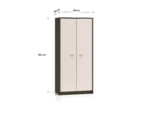 Avante 01 dąb windmill / MDF cashmere połysk - szafa 2D - obrazek 7