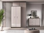Avante 01 dąb windmill / MDF cashmere połysk - szafa 2D - obrazek 9