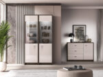 Avante 02 dąb windmill / MDF cashmere połysk - witryna 1DL/P - obrazek 9