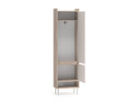 Voco 01 dąb cremona terracotta / cashmere - szafa 2DL/P - obrazek 6