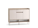 Voco 02 dąb cremona terracotta / cashmere - komoda 3D1S