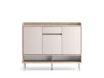 Voco 02 dąb cremona terracotta / cashmere - komoda 3D1S - obrazek 3