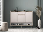Voco 02 dąb cremona terracotta / cashmere - komoda 3D1S - obrazek 4