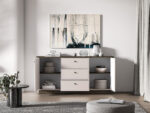 Vilavio 03 dąb windmill dark / cashmere - komoda 2D3S - obrazek 5