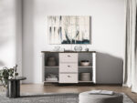 Vilavio 04 dąb windmill dark / cashmere - komoda 2D3S - obrazek 5