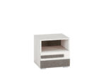 BLANCO 18 sosna śnieżna/MDF new grey - szafka nocna