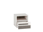 BLANCO 18 sosna śnieżna/MDF new grey - szafka nocna - obrazek 3