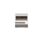BLANCO 18 sosna śnieżna/MDF new grey - szafka nocna - obrazek 4