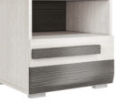 BLANCO 18 sosna śnieżna/MDF new grey - szafka nocna - obrazek 6