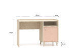 Mevel 07 Piasek pustyni/Millennial pink - biurko 1D - obrazek 7