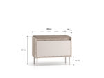 Voco 06 dąb cremona terracotta / cashmere - szafka 1K - obrazek 7