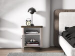 Vilavio 07 dąb windmill dark / cashmere - szafka nocna 1DL/P - obrazek 5