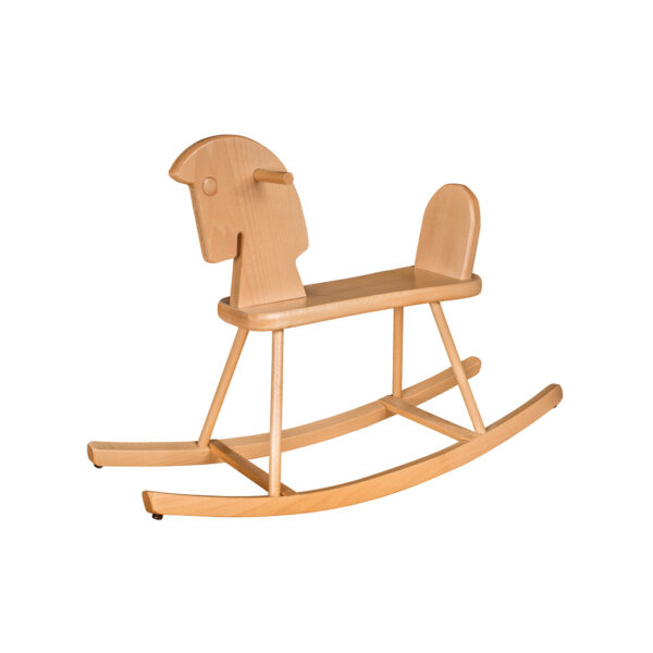 Drewniany koń na biegunach AD259