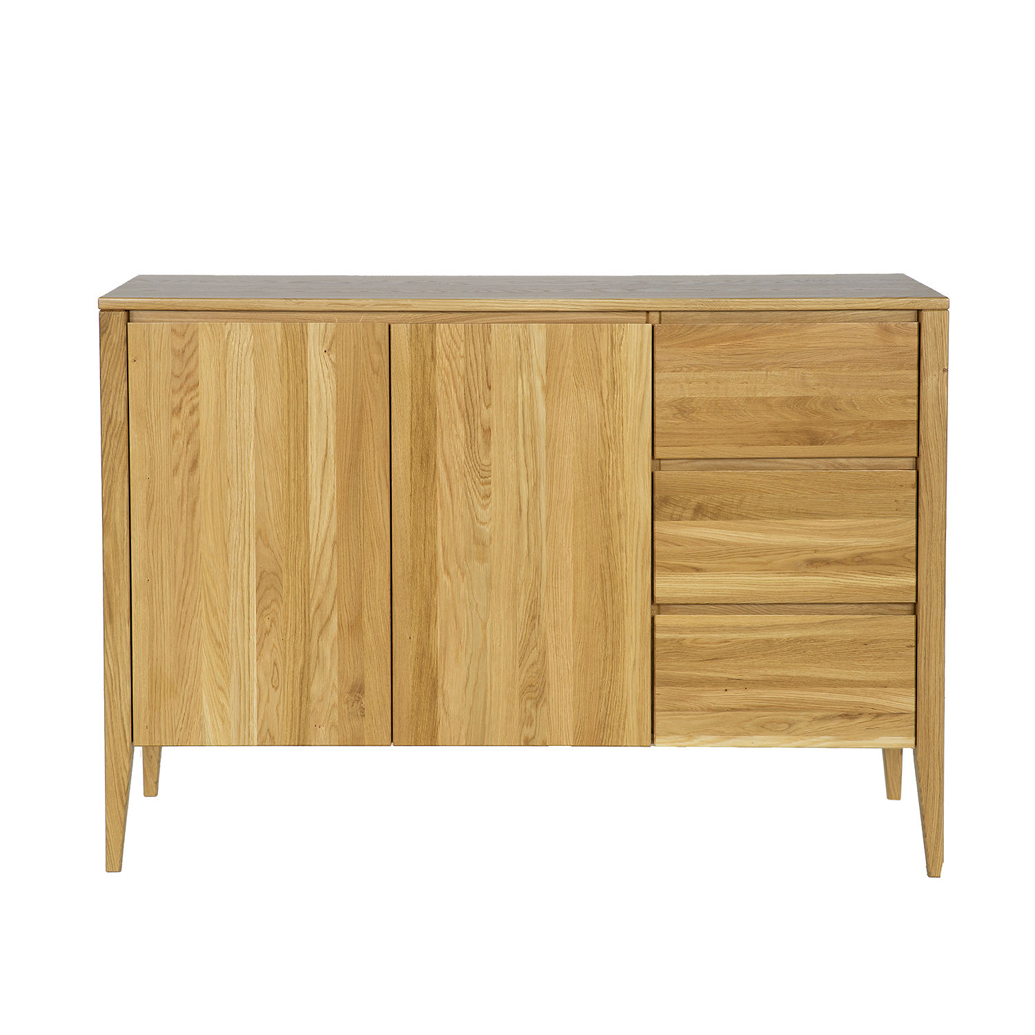 DREWMAX-KOMODA-DEBOWA-KD338-NATURALNY-INT_2.jpg Komoda Dębowa RETRO KD338 137x95x43 cm - obrazek 1