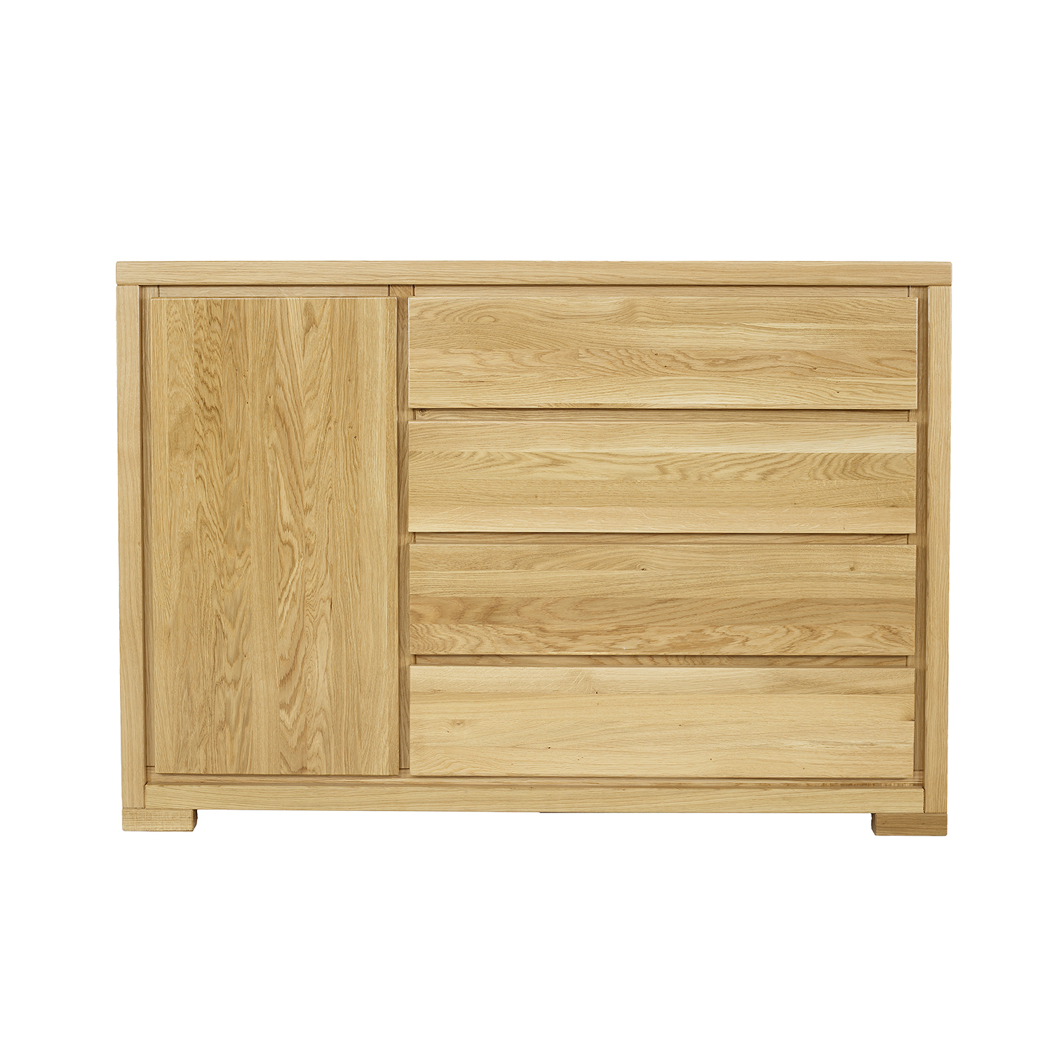 DREWMAX-KOMODA-DEBOWA-KD358-NATURALNY-INT_3.jpg Komoda Dębowa CLASSIC KD358 137x95x45 cm - obrazek 1