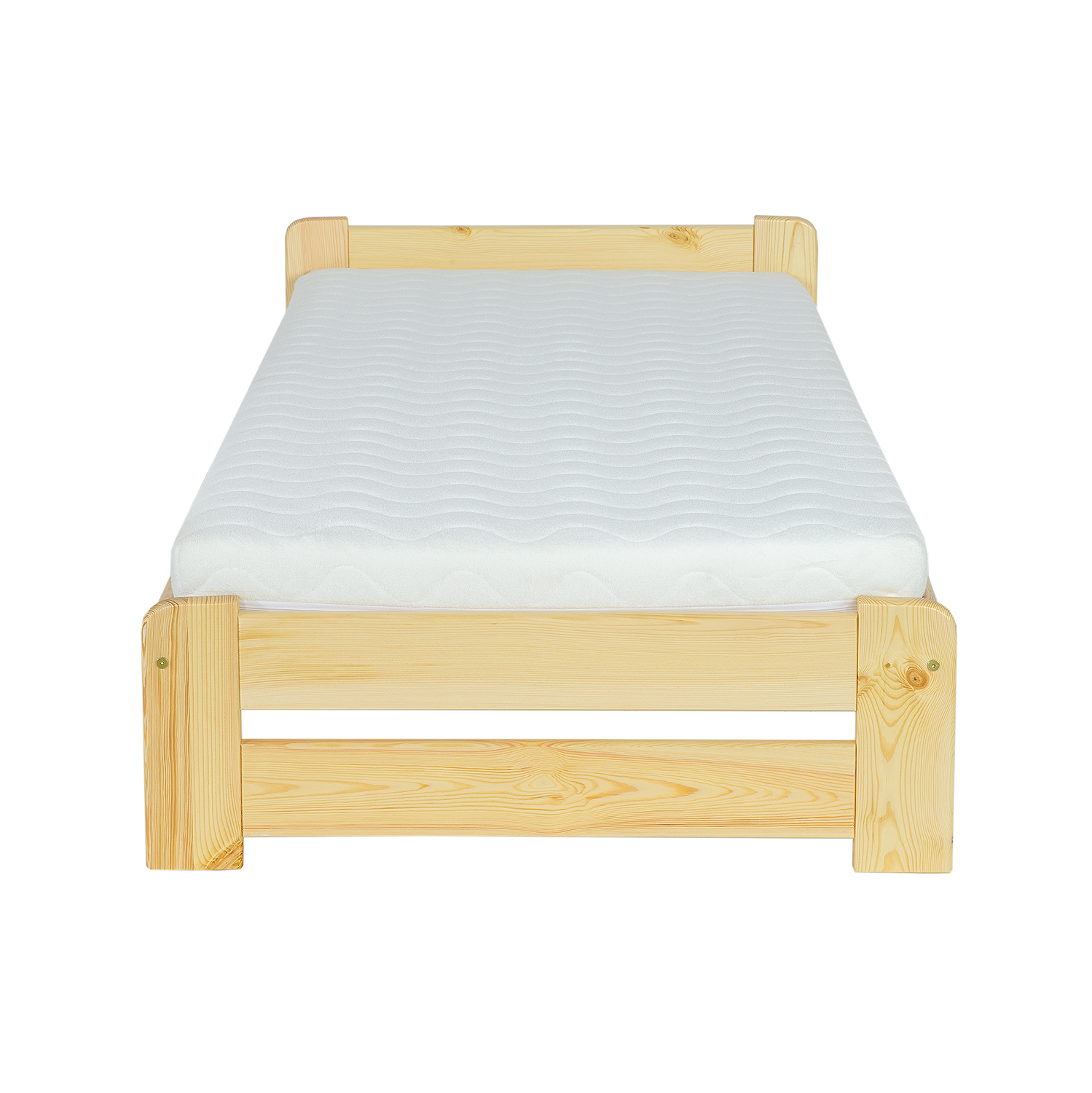DREWMAX-LOZKO-SOSNOWE-LK099-NATURALNY-S90-INT_2.jpg Łóżko Sosnowe LK099-80 80-180x200 cm - obrazek 1