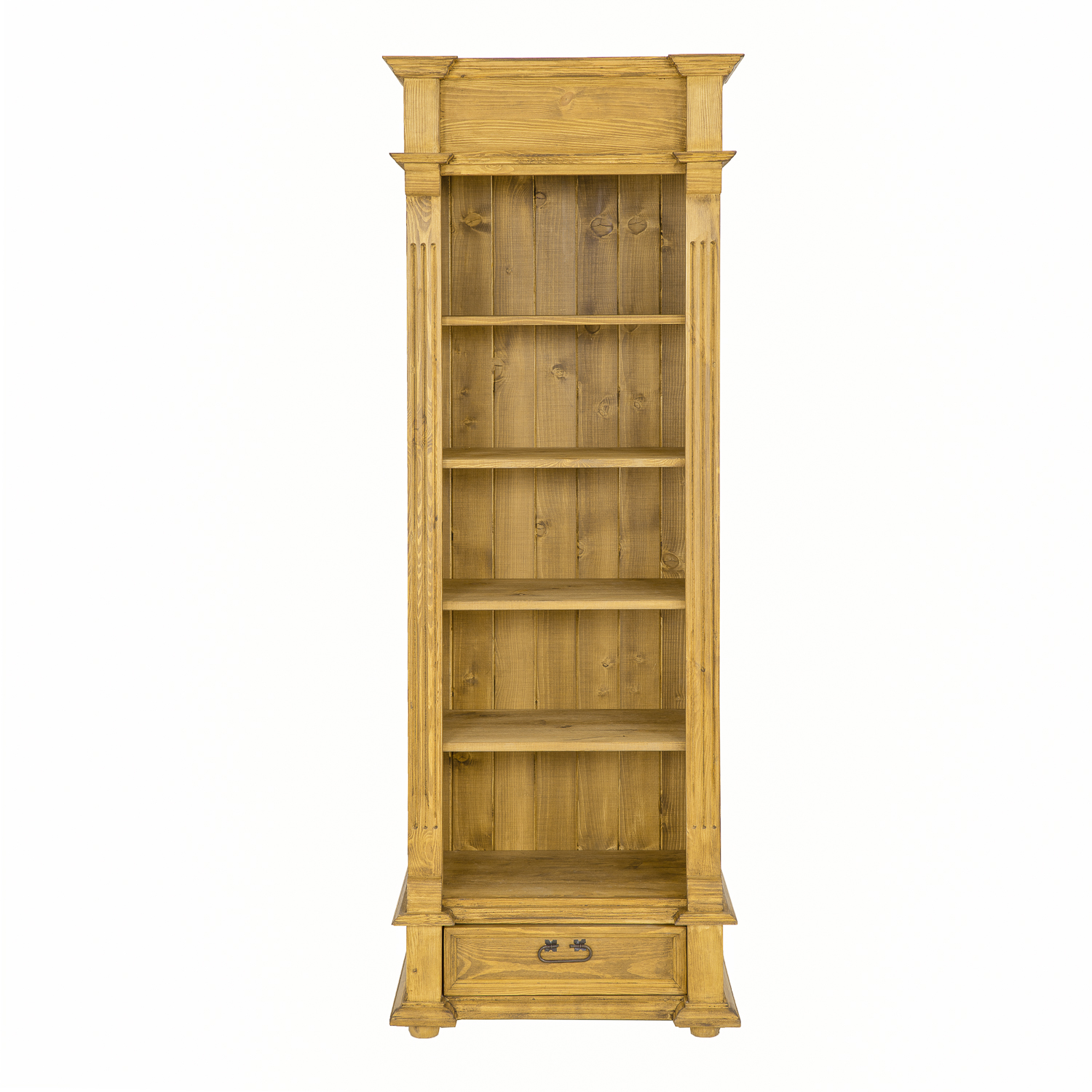 DREWMAX-REGAL-SOSNOWY-WOSKOWANY-RG701-JASNY-WOSK_3.jpg Regał Metalowy RUSTIKAL RG701 67x195x48 cm - obrazek 1