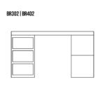 Biurko dębowe VIP BR302 - obrazek 3