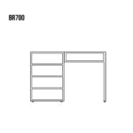 Biurko Metalowe RUSTIKAL BR700 110x78x60 cm - obrazek 4