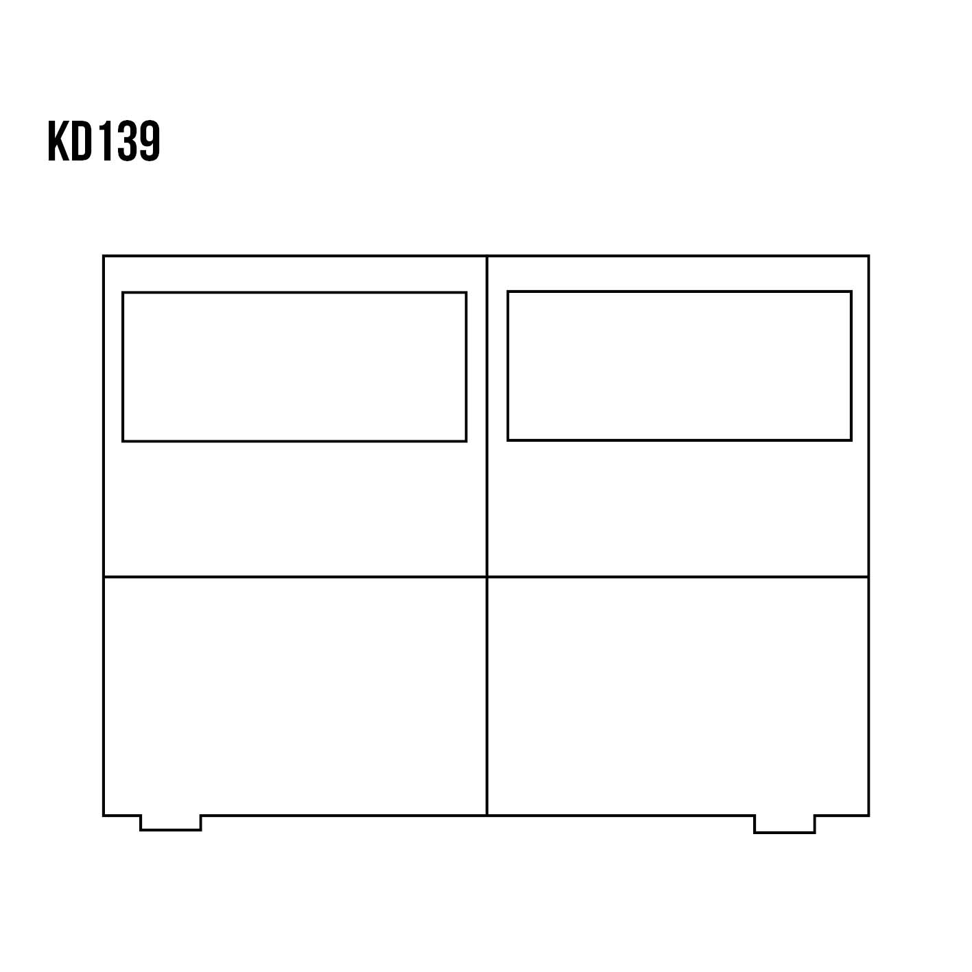 DREWMAX-RYSUNEK-TECHNICZNY-KOMODA-KD139.jpg Komoda Sosnowa MUGO KD139 85x76x42 cm - obrazek 1