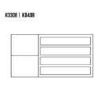 Komoda Dębowa VIP KD308 140x90x41 cm - obrazek 3